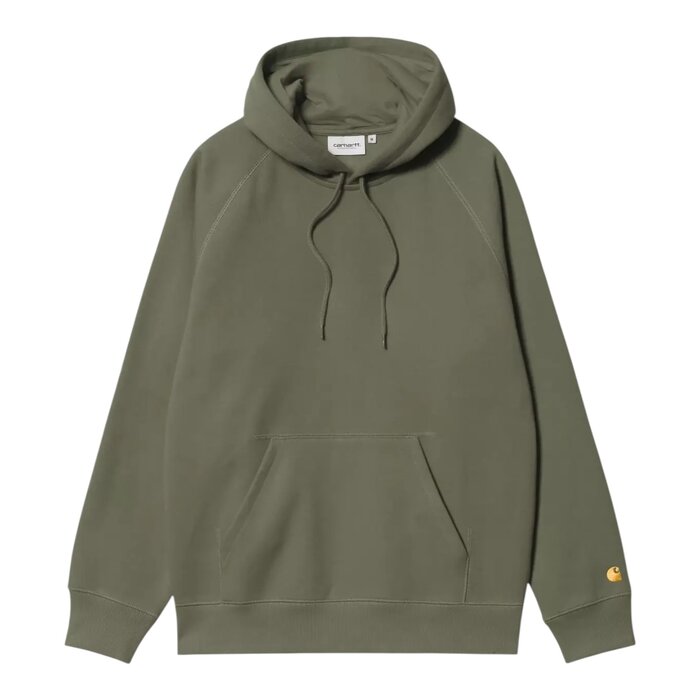 Carhartt WIP Hooded Chase Sweat - Leaf/Gold