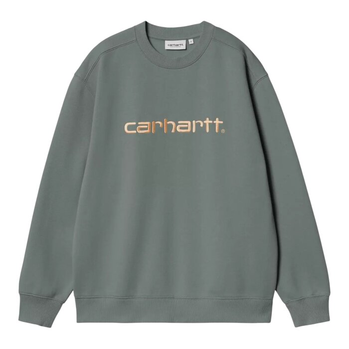 Carhartt WIP W' Carhartt Sweat - Velvet Green/Gentle Orange