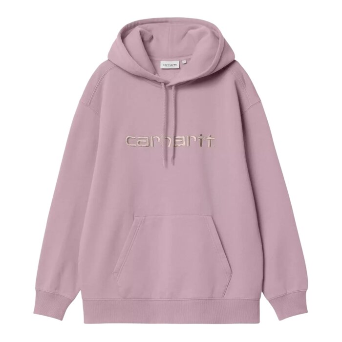 Carhartt WIP W' Hooded Carhartt Sweat - Gentle Pink/Cinnerus