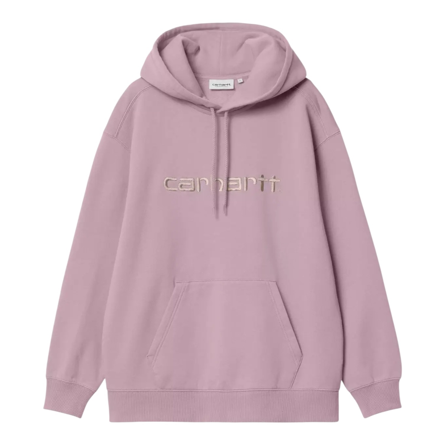 Carhartt WIP W' Hooded Carhartt Sweat - Gentle Pink/Cinnerus