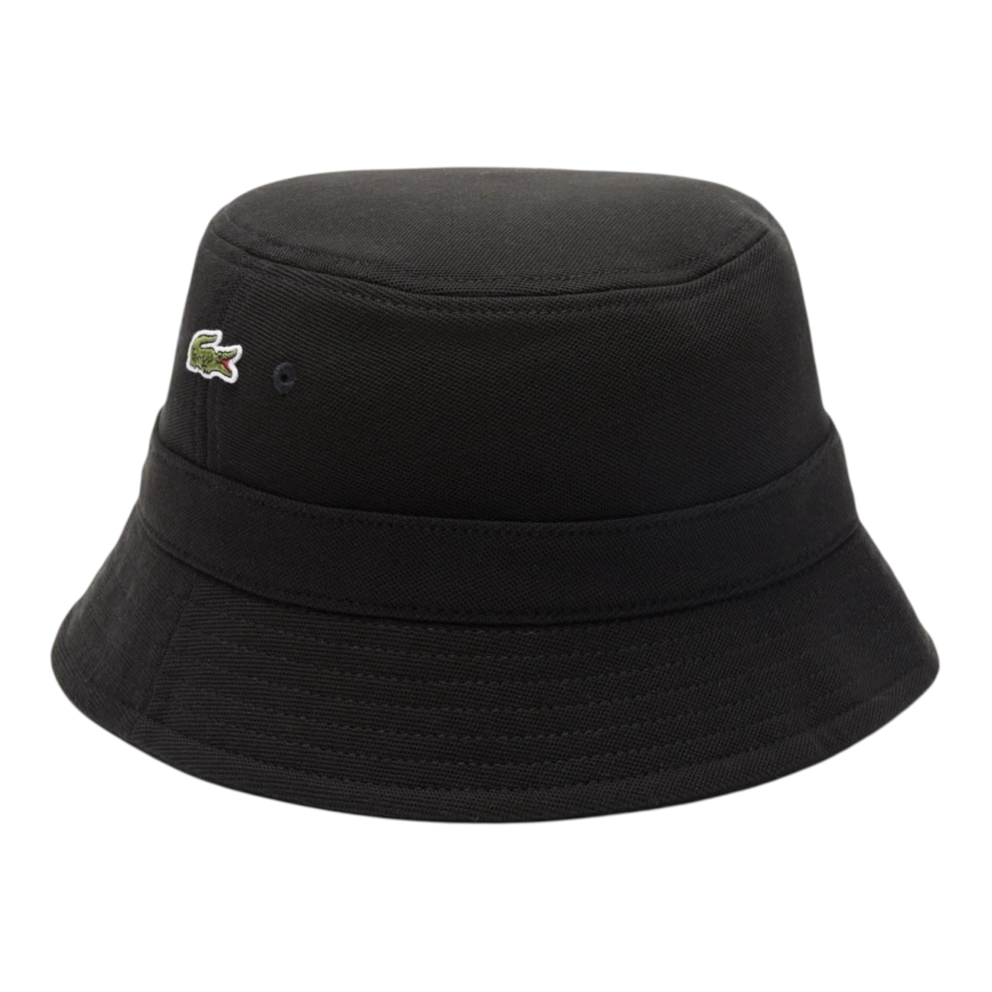 Lacoste Bob en piqué de coton biologique uni - Noir
