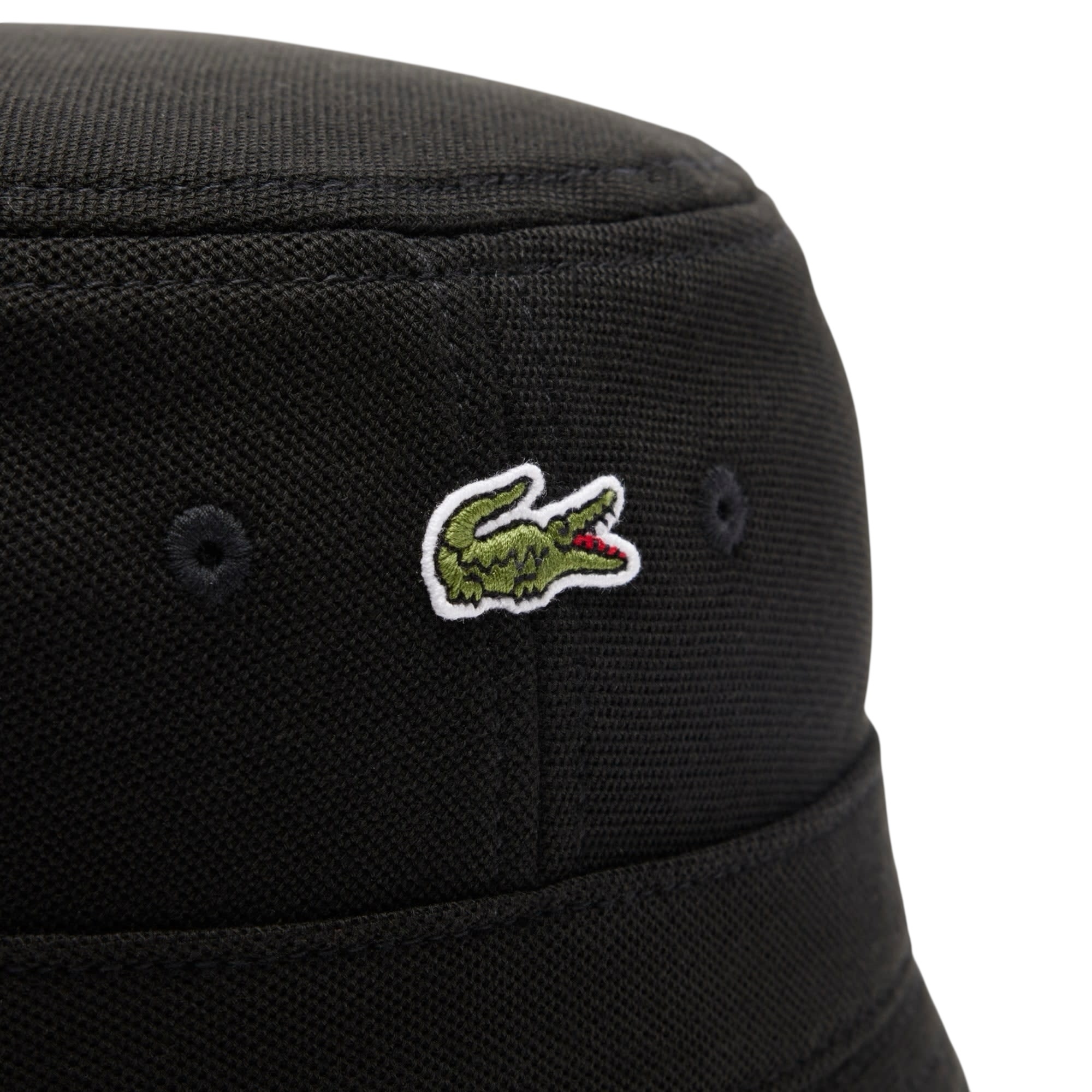 Lacoste Bob en piqué de coton biologique uni - Noir
