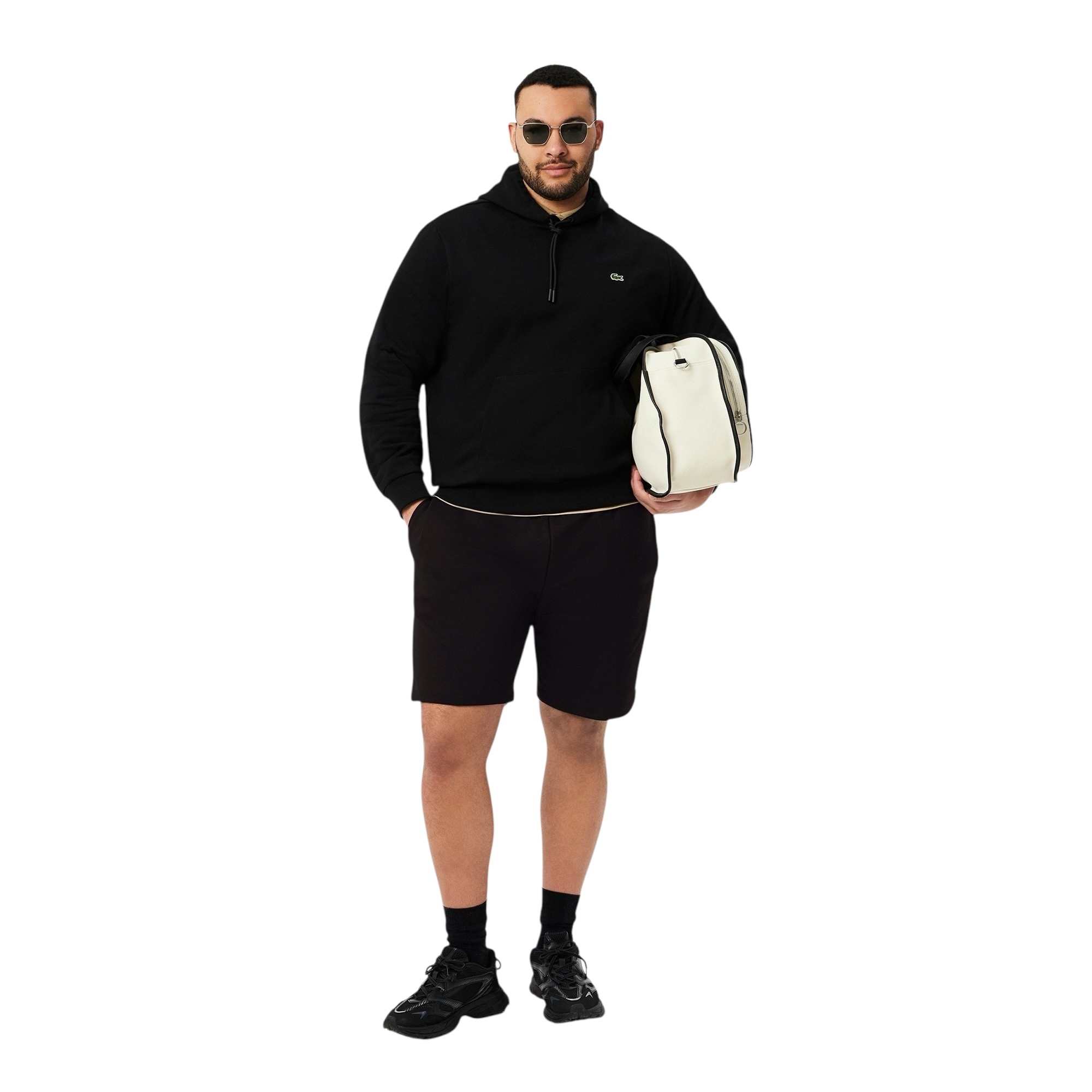 Lacoste Short Regular Fit Molleton - Noir