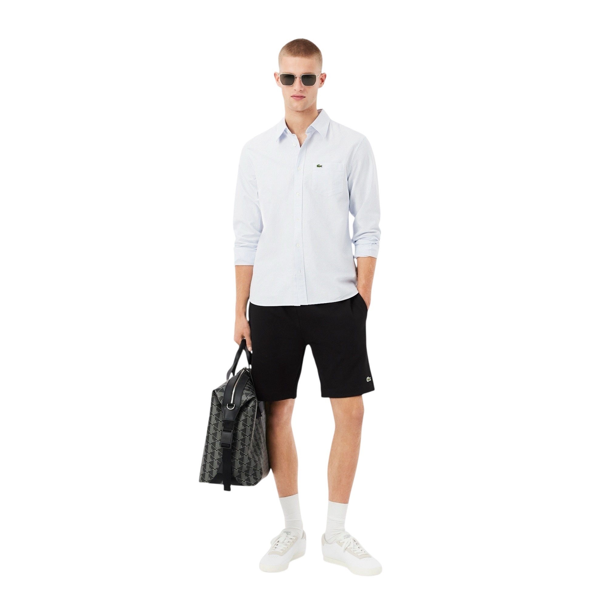 Lacoste Short Regular Fit Molleton - Noir