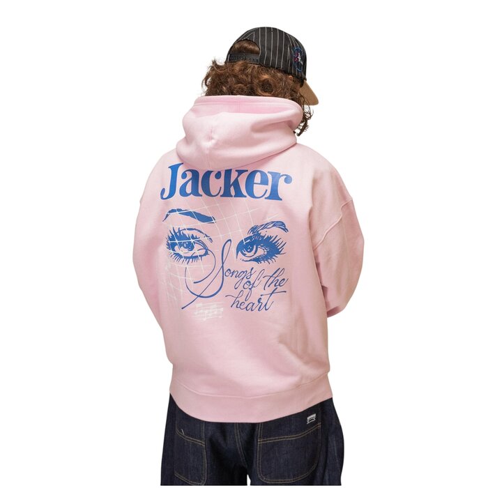 Jacker Mighty Blue Hoodie - Pink