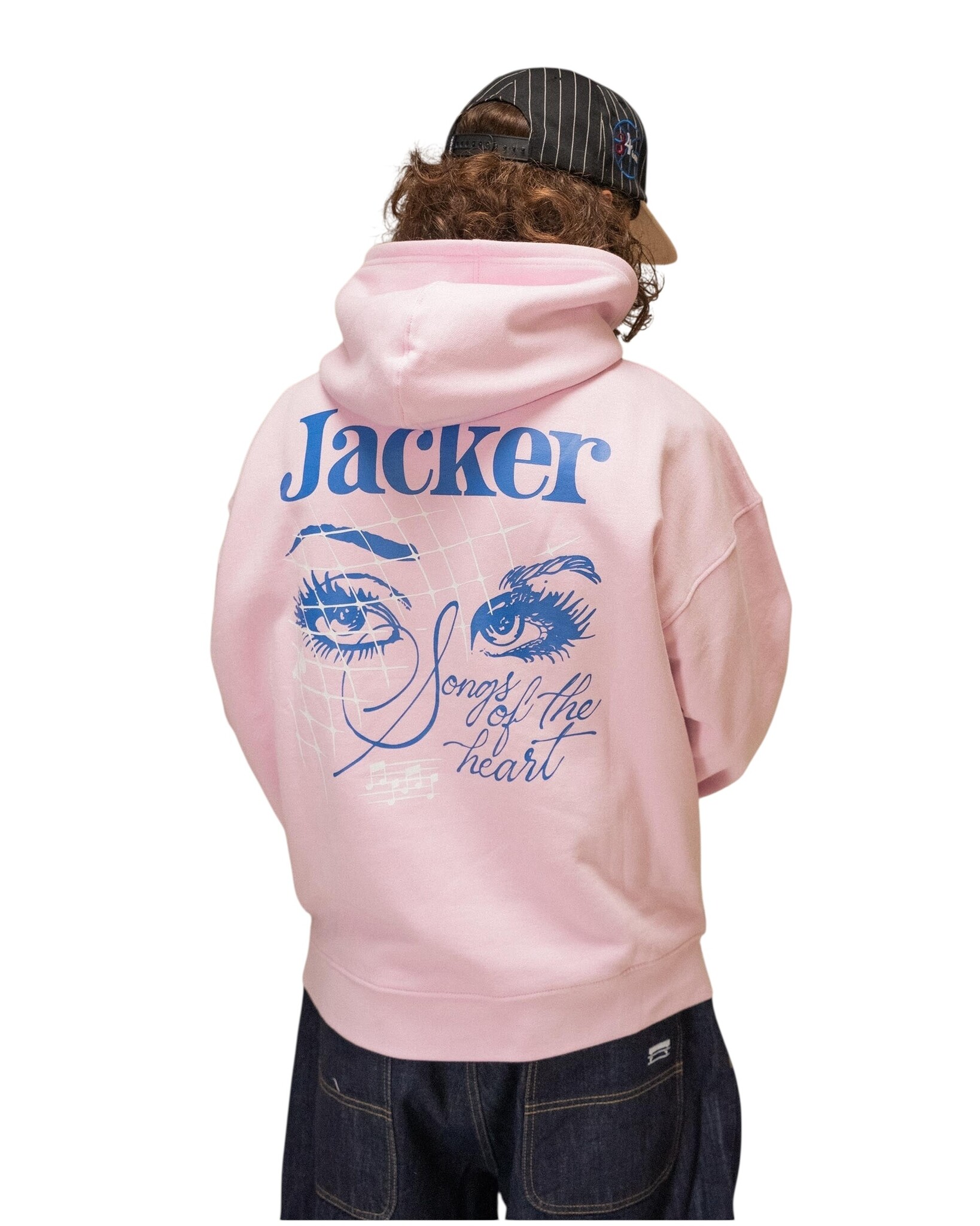 Jacker Mighty Blue Hoodie - Pink