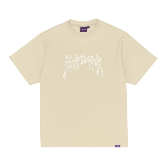 Jacker Skeleton Garment Dyed T-shirt - Beige