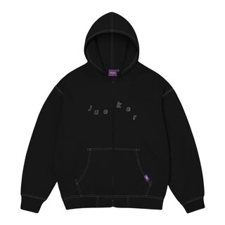 Jacker Mirror Maze Hoodie Zip - Black