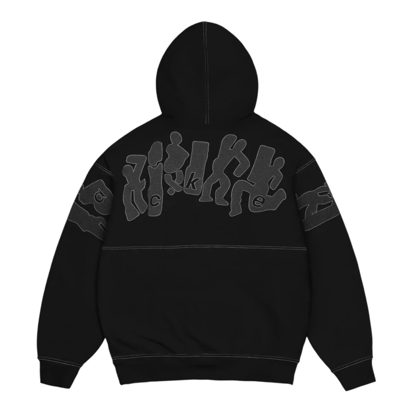 Jacker Mirror Maze Hoodie Zip - Black