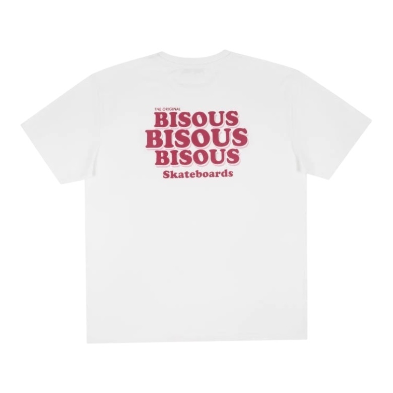 Bisous Skateboards Grease T-Shirt - White
