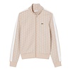 Veste de survêtement zippée Paris jacquard -  Beige/Blanc