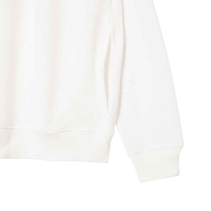 Lacoste Sweatshirt Zippé Interlock Col Montant - Blanc