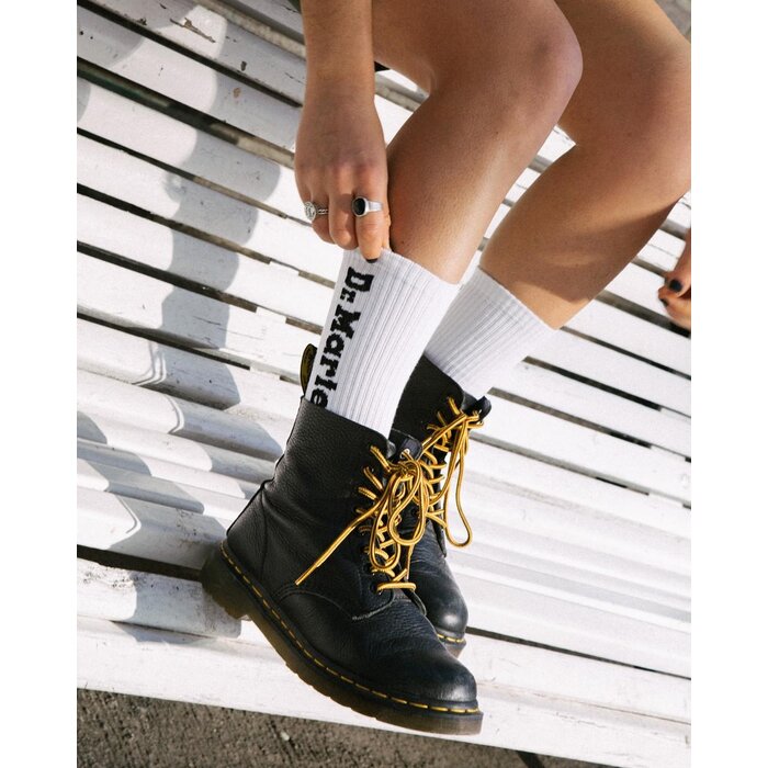 Dr Martens Boots 1460 Pascal En Cuir Virginia À Lacets - Noir