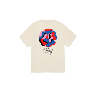 Obey Paper Rose T-shirt - Cream