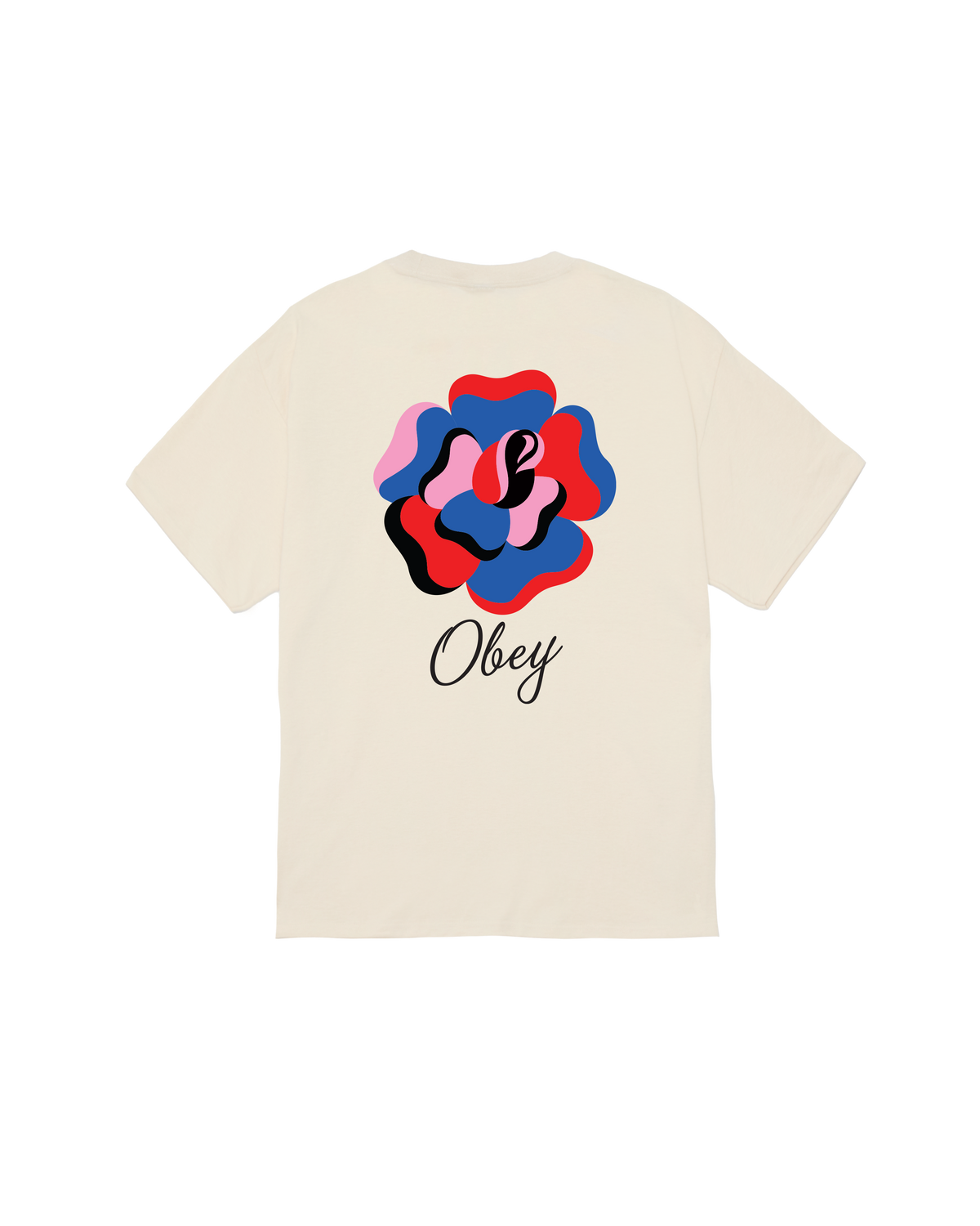 Obey Paper Rose T-shirt - Cream