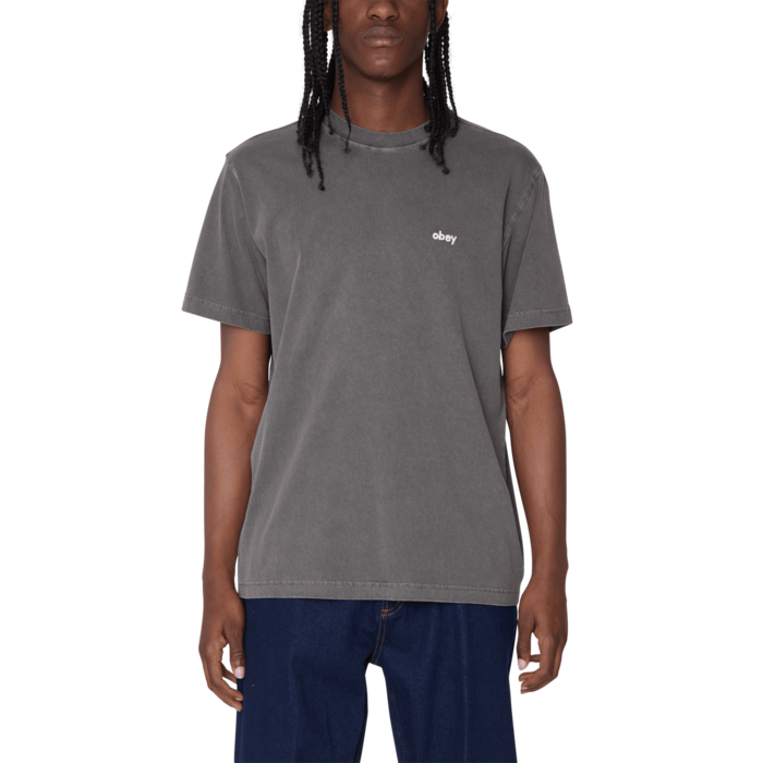 Obey Lowercase Pigment T-Shirt - Pigment Digital Black