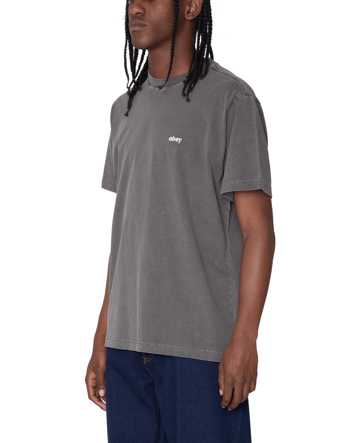 Obey Lowercase Pigment T-Shirt - Pigment Digital Black