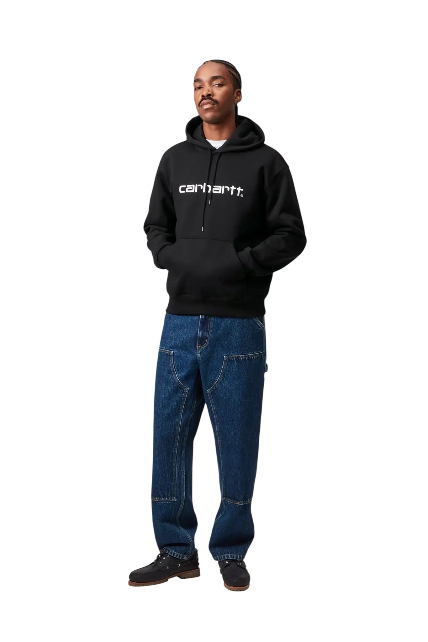 Carhartt WIP Hooded Carhartt Sweat - Black/White