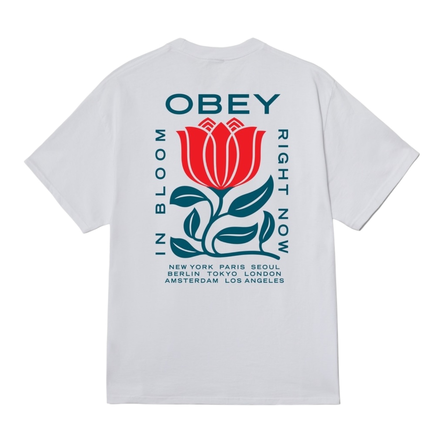 Obey Obey In Bloom T-shirt - White