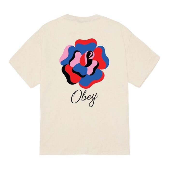 Obey Paper Rose T-shirt - Cream