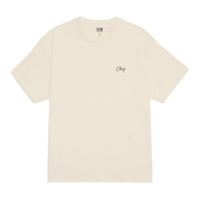 Obey Paper Rose T-shirt - Cream
