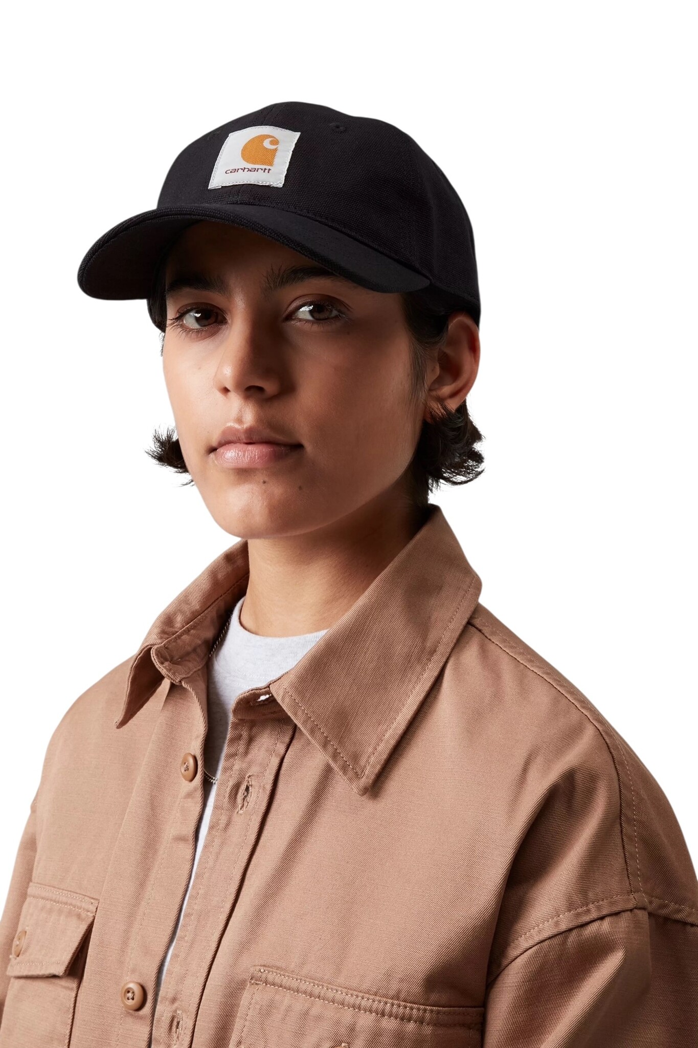 Carhartt WIP Canvas Cap - Black (Stone Washed)