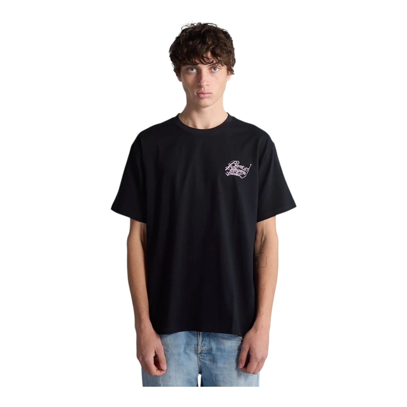 Bisous Skateboards Dialogues Intimes T-Shirt - Black