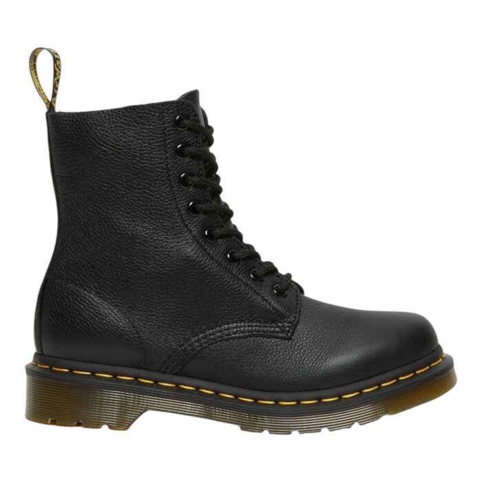 Dr Martens Boots 1460 Pascal En Cuir Virginia À Lacets - Noir