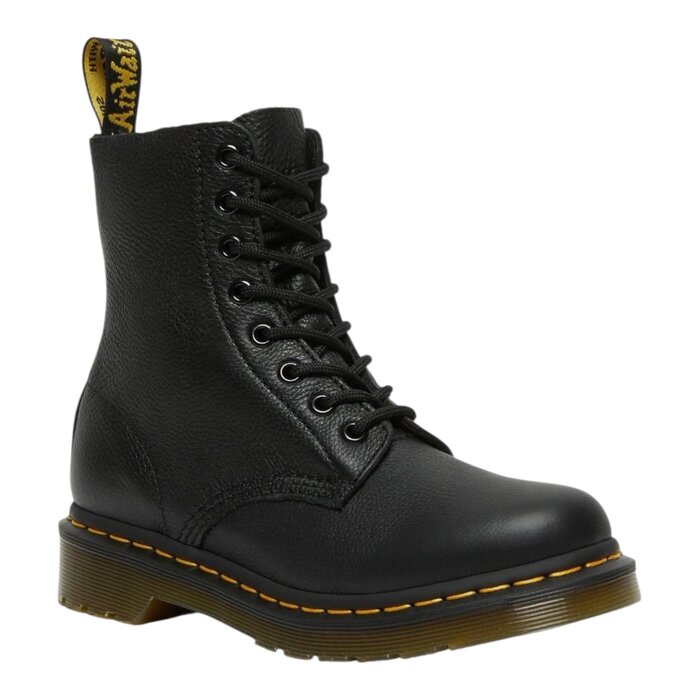 Dr Martens Boots 1460 Pascal En Cuir Virginia À Lacets - Noir