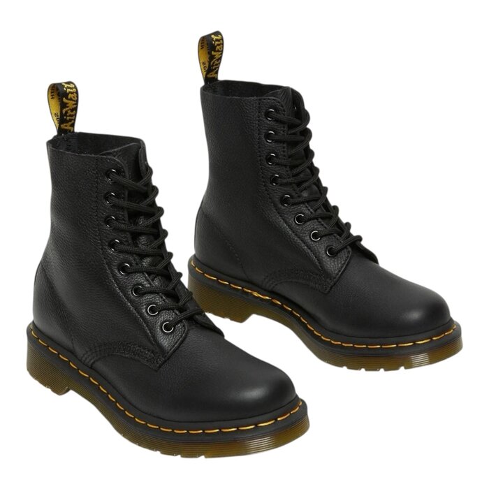 Dr Martens Boots 1460 Pascal En Cuir Virginia À Lacets - Noir