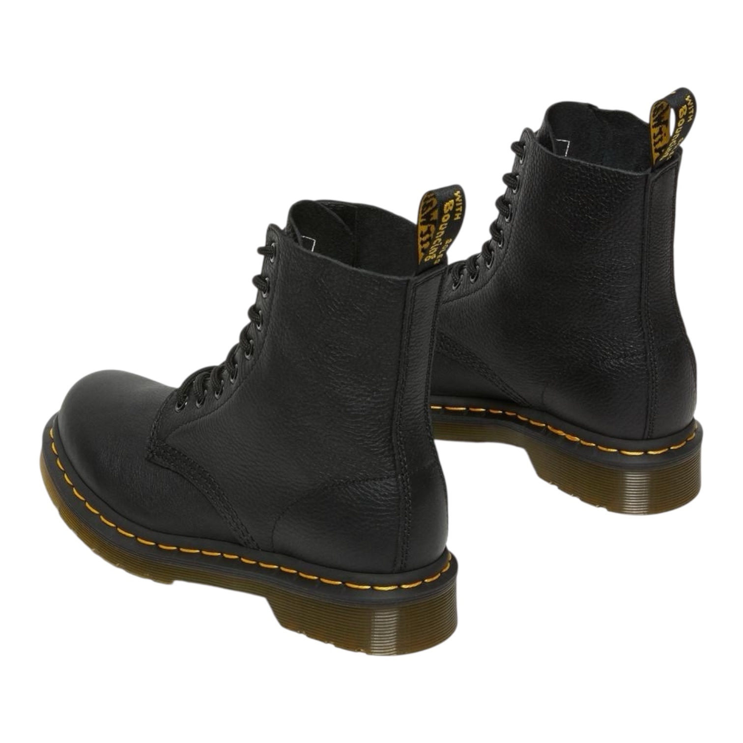 Dr Martens Boots 1460 Pascal En Cuir Virginia À Lacets - Noir