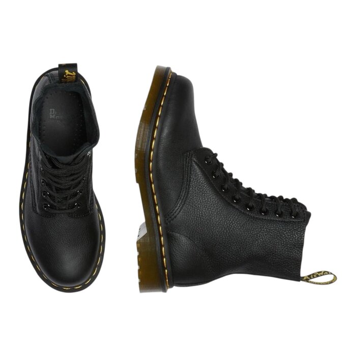 Dr Martens Boots 1460 Pascal En Cuir Virginia À Lacets - Noir