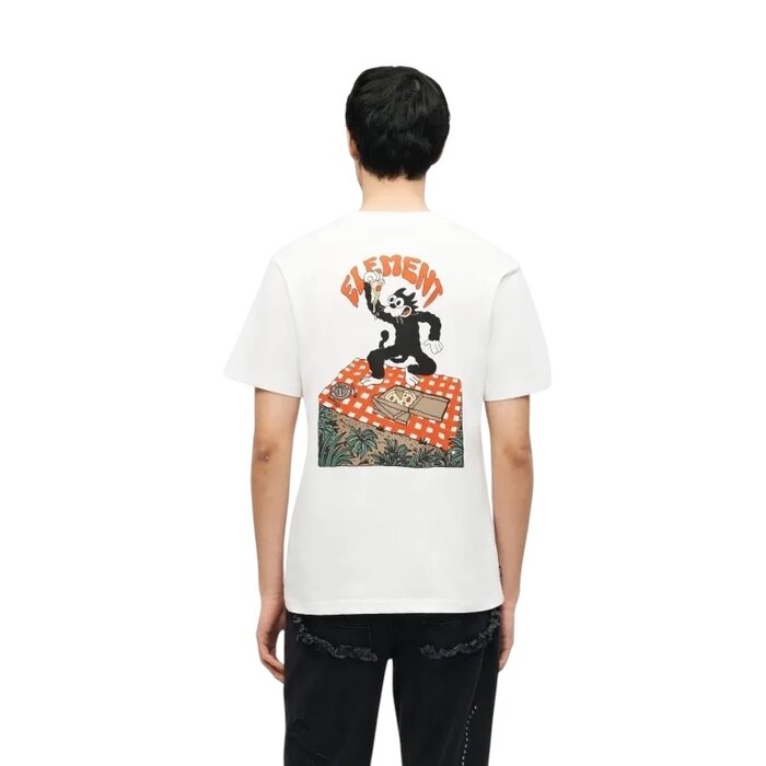 Element Pizza S/S T-Shirt - Optic White