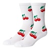 Cherry Bomb Crew Sock - White
