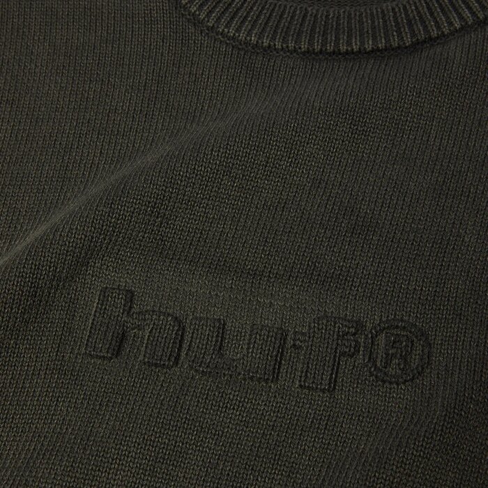 Huf Pacific Wash Embossed Crewneck - Black