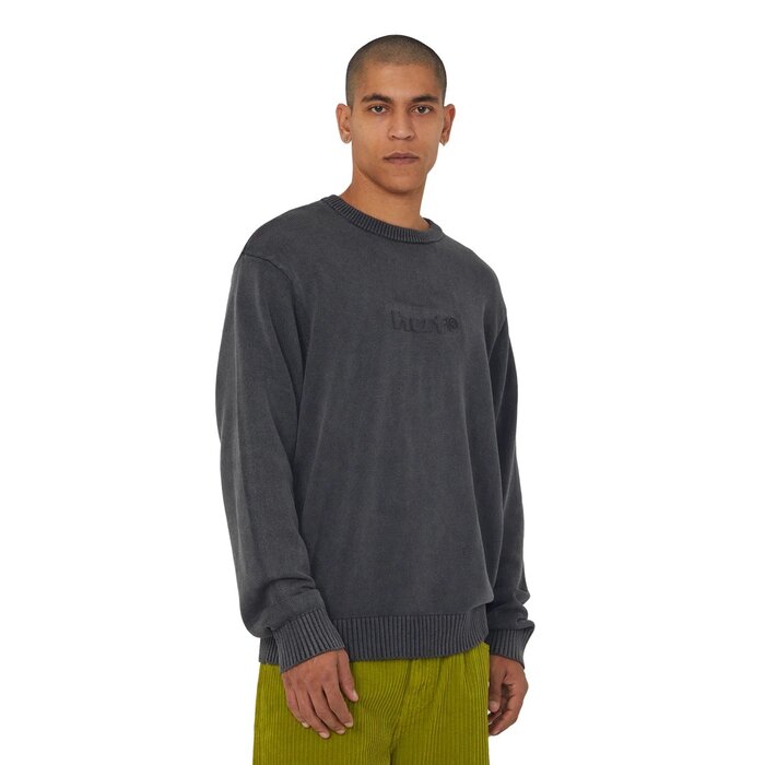 Huf Pacific Wash Embossed Crewneck - Black