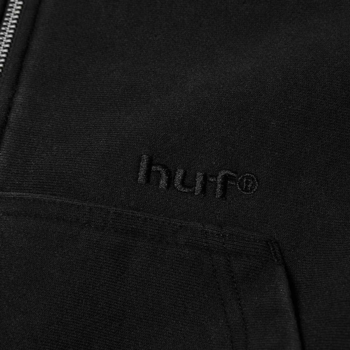 Huf Pacific Wash FZ Hoodie - Black
