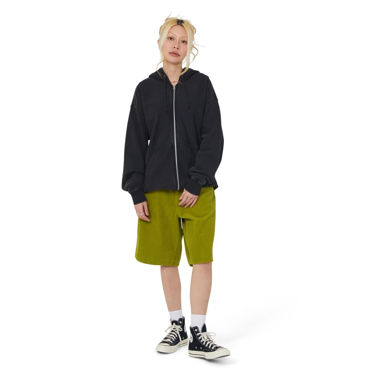 Huf Pacific Wash FZ Hoodie - Black