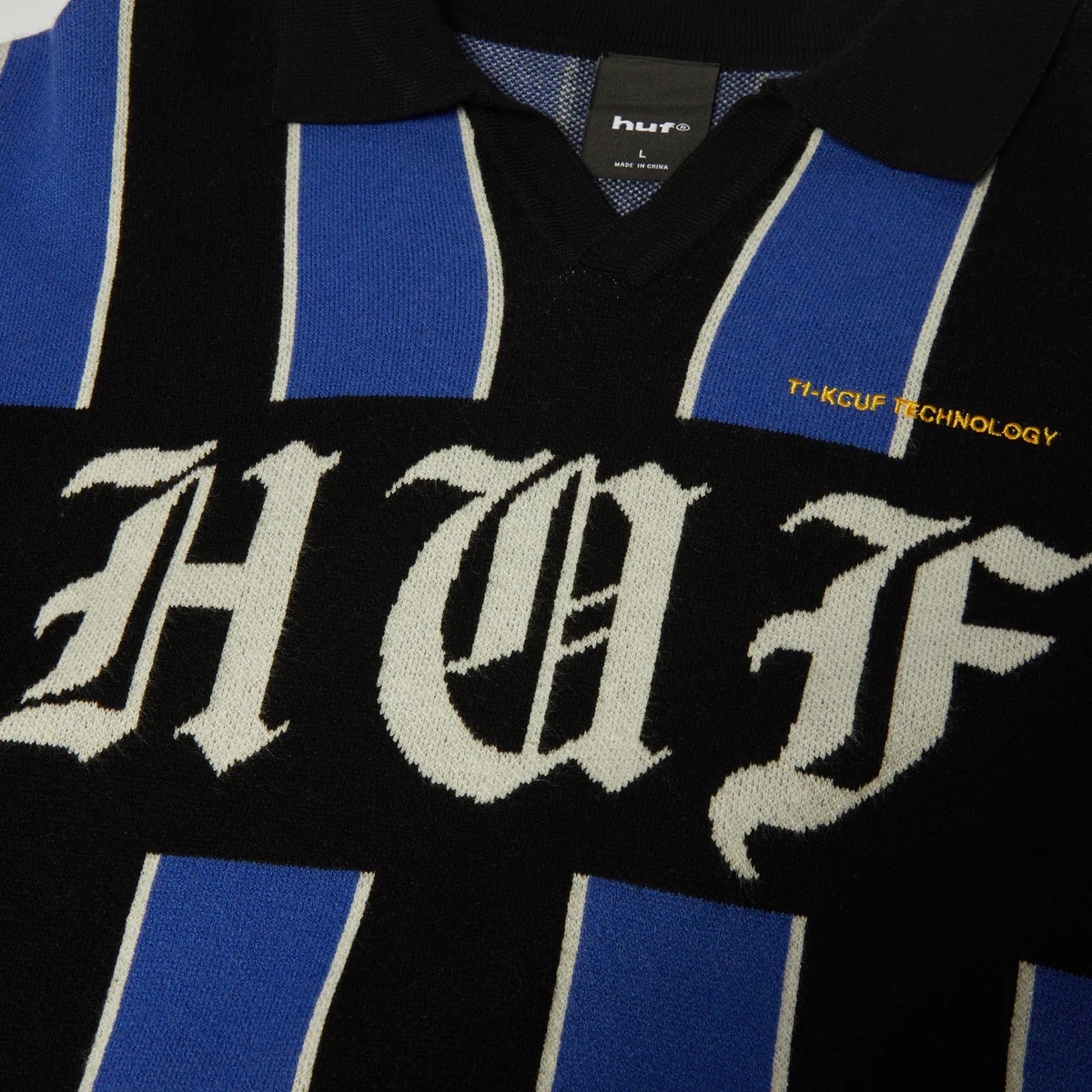 Huf Midfield Jersey Sweater - Electric Blue