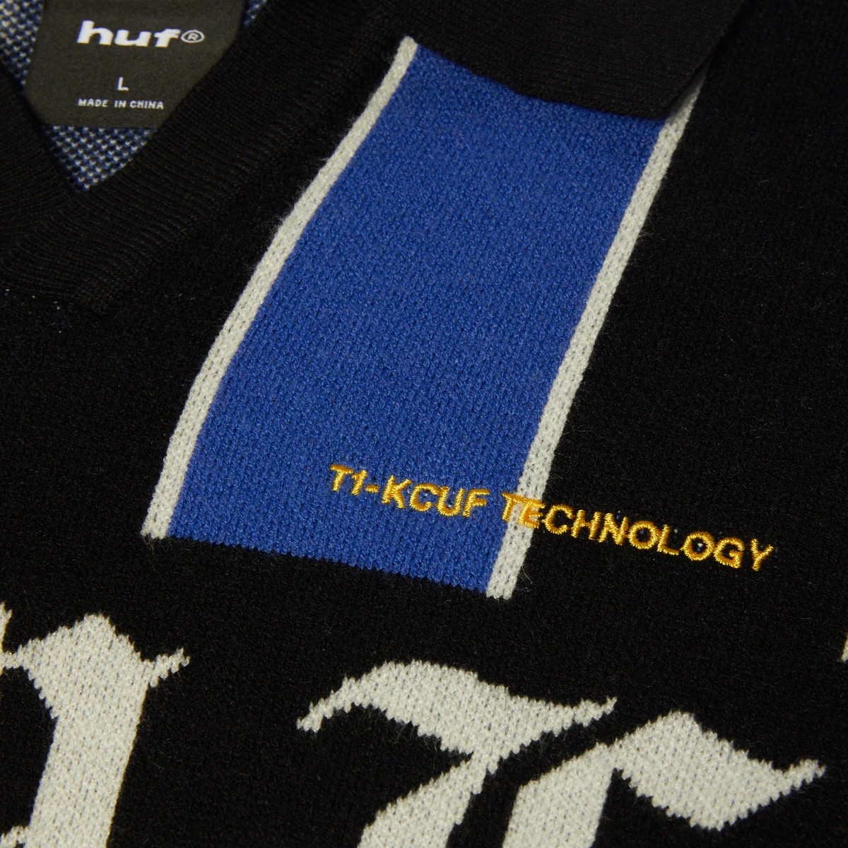 Huf Midfield Jersey Sweater - Electric Blue