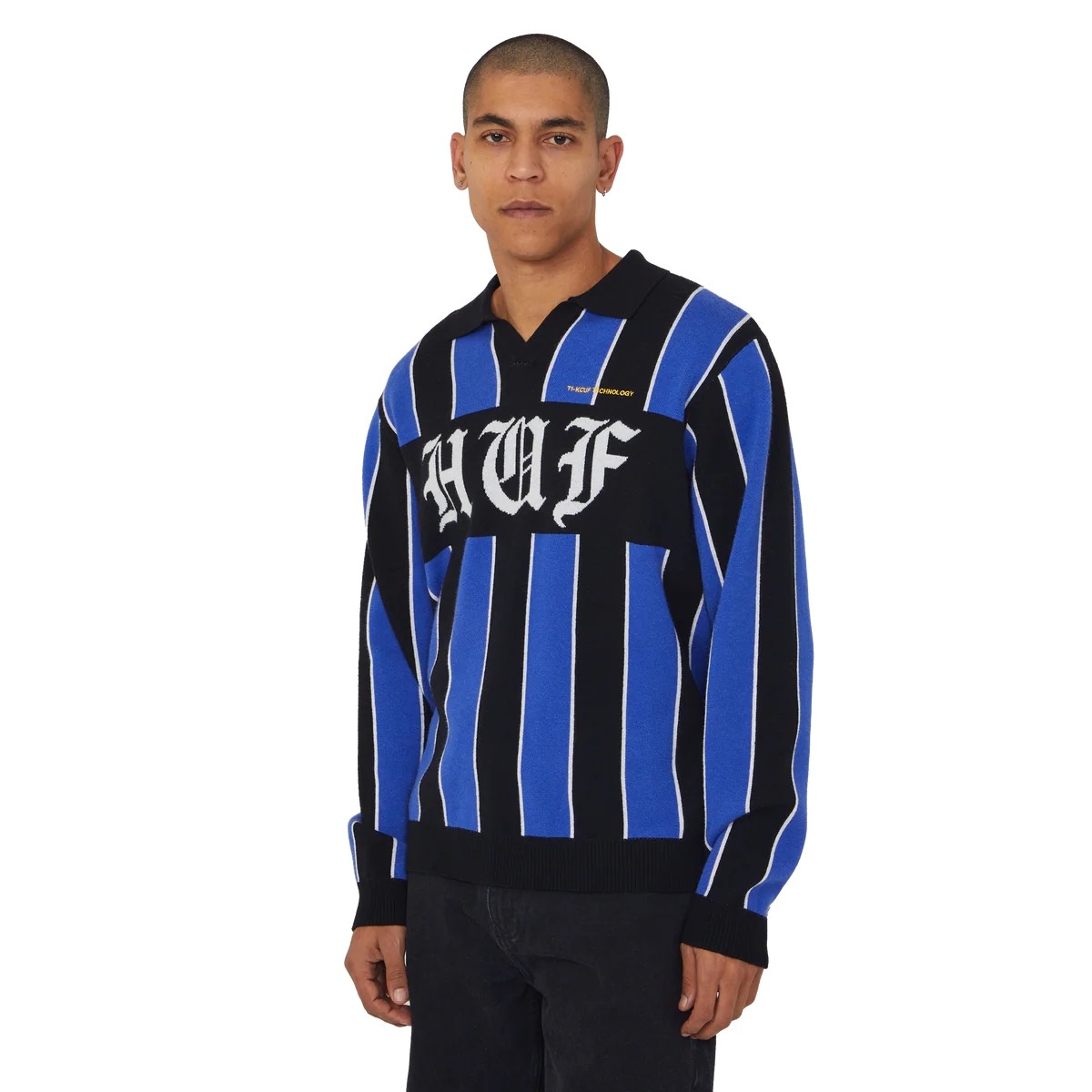 Huf Midfield Jersey Sweater - Electric Blue
