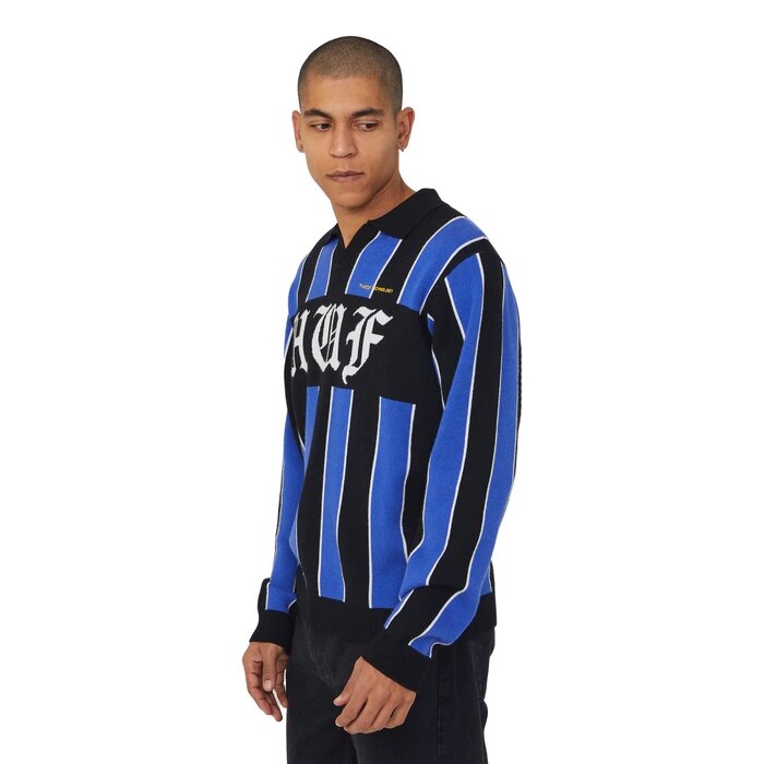 Huf Midfield Jersey Sweater - Electric Blue