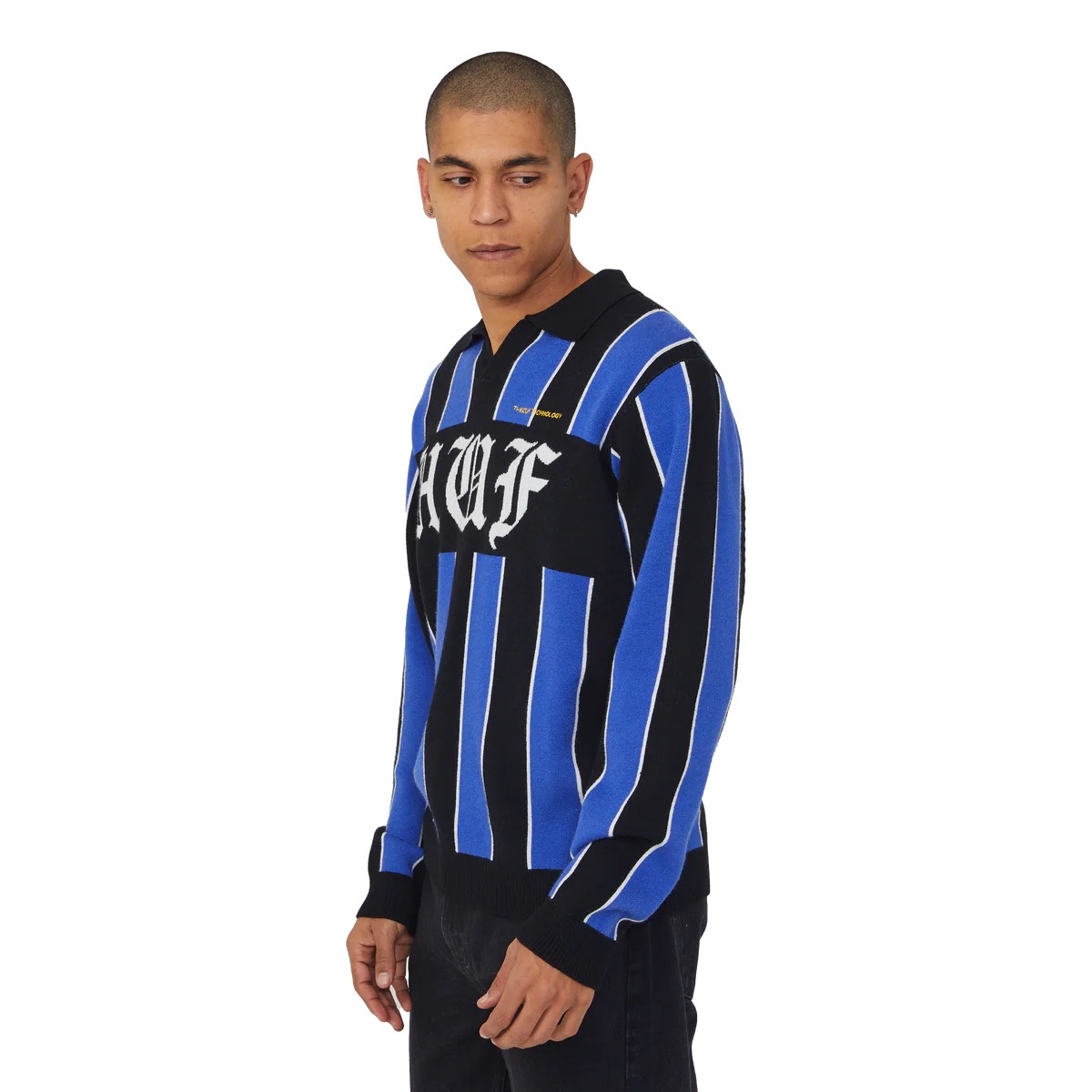 Huf Midfield Jersey Sweater - Electric Blue