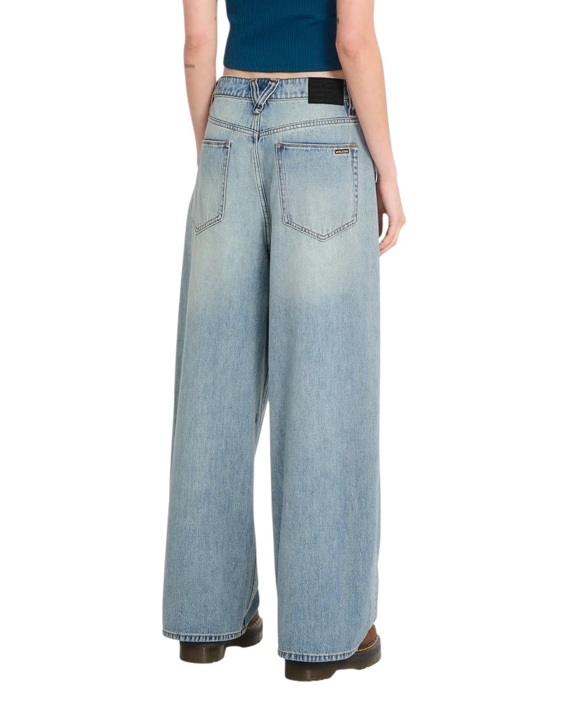 Volcom Beeggy Denim Pant - Dusty Blue Wash