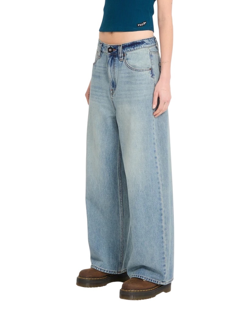 Volcom Beeggy Denim Pant - Dusty Blue Wash