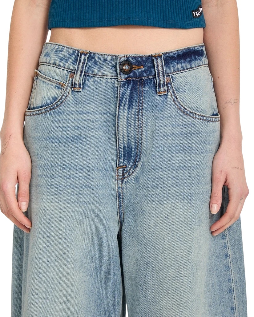 Volcom Beeggy Denim Pant - Dusty Blue Wash