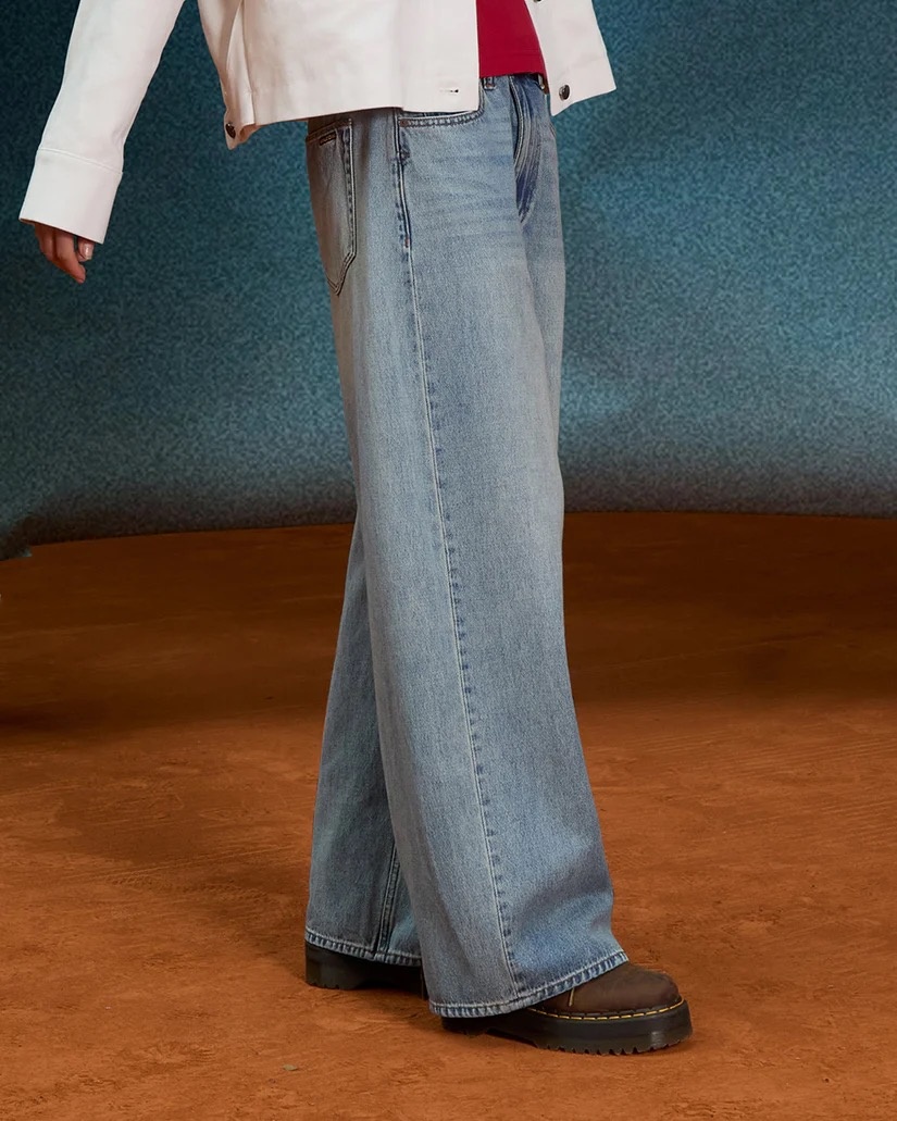 Volcom Beeggy Denim Pant - Dusty Blue Wash