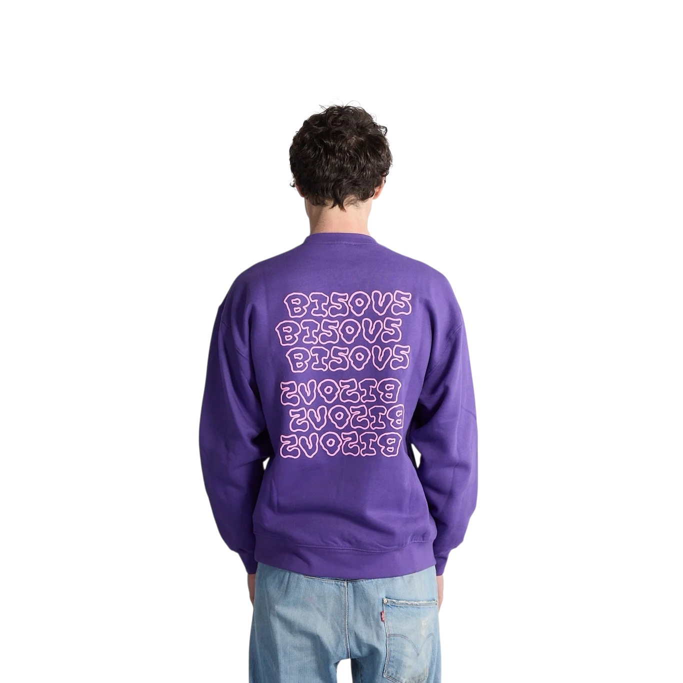 Bisous Skateboards Slime Crewneck - Purple