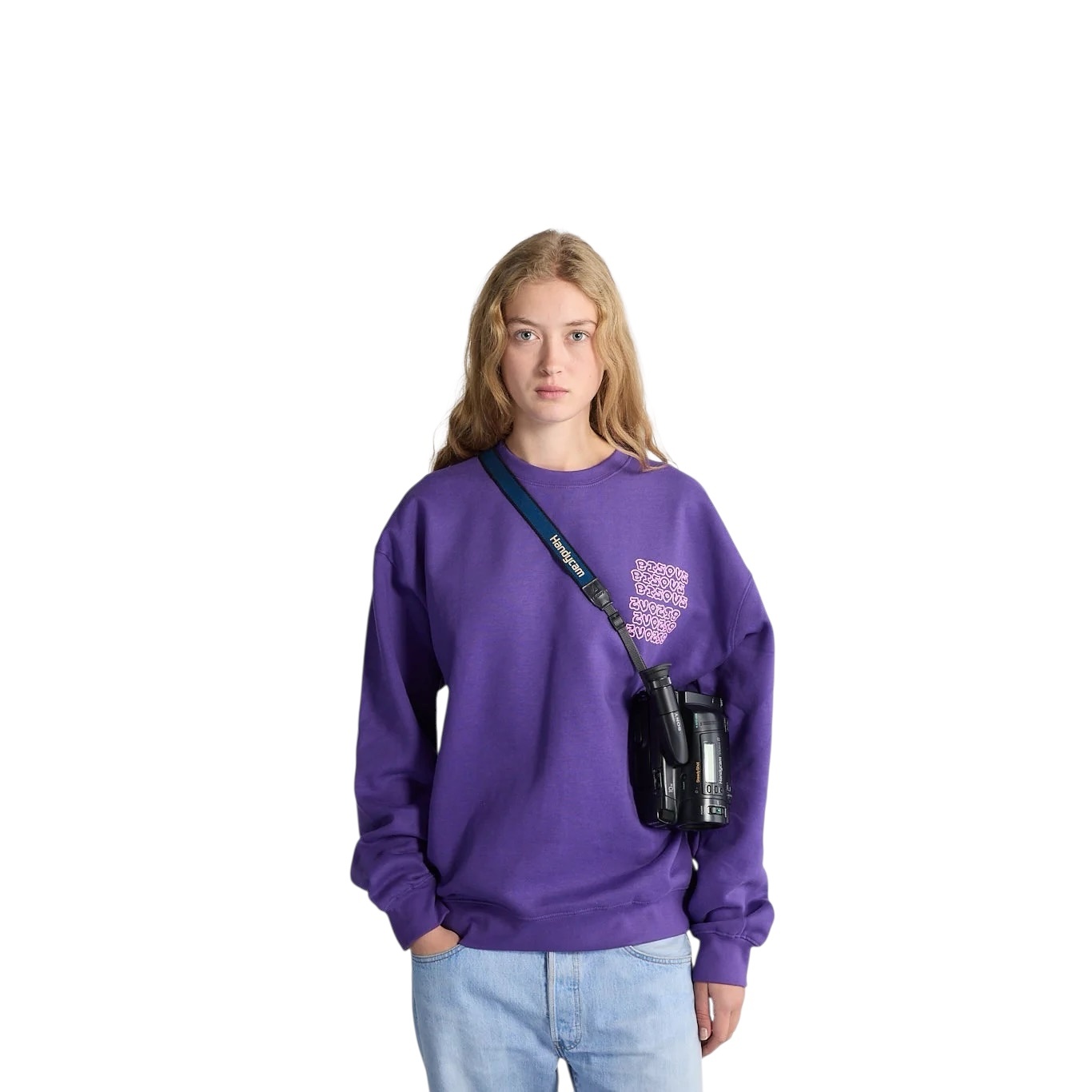 Bisous Skateboards Slime Crewneck - Purple