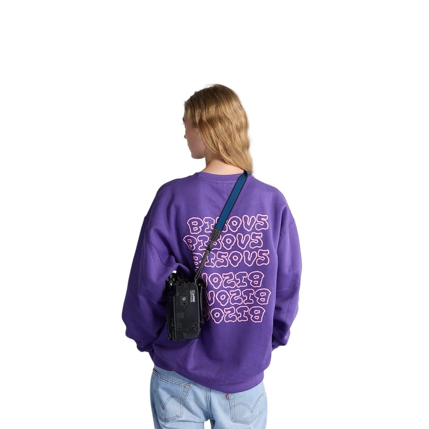 Bisous Skateboards Slime Crewneck - Purple